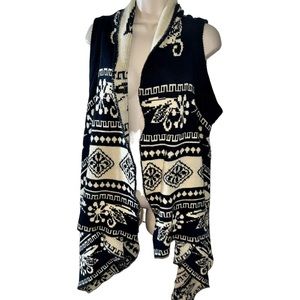 Ladies Luxe plus size 1/2 X snowflake sweater vest holidays festive winter wear